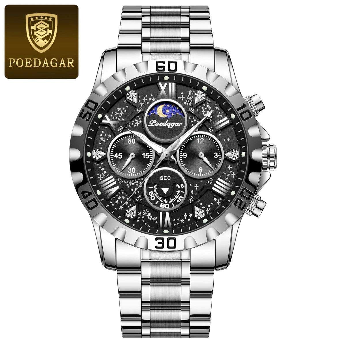 POEDAGAR 973 Men's Chronograph Watch – view 32