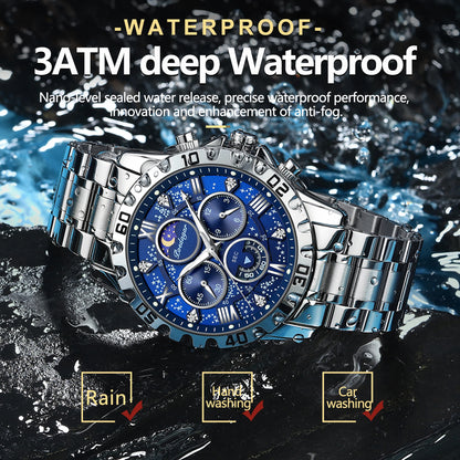 POEDAGAR 973 Men's Chronograph Watch – view 3