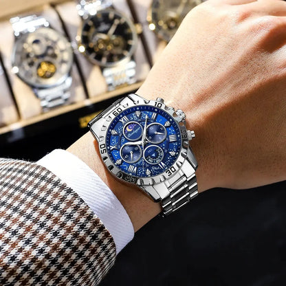 POEDAGAR 973 Men's Chronograph Watch – view 5