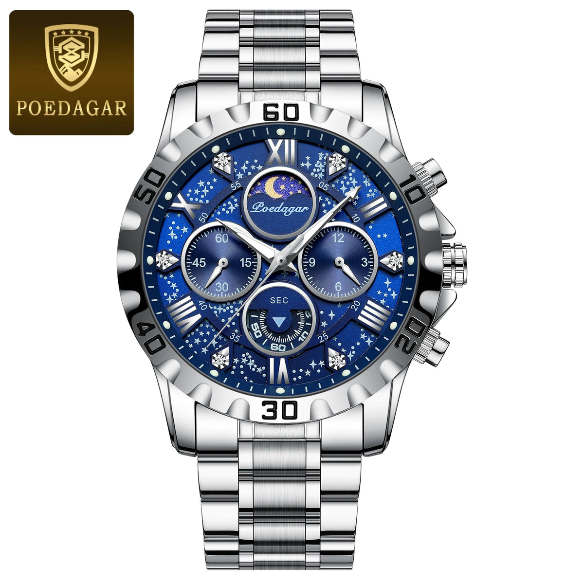 POEDAGAR 973 Men's Chronograph Watch – view 31